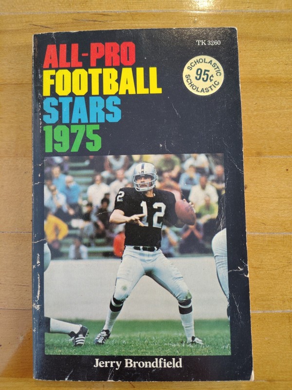 All-Pro Football Stars 1975 Jerry Brondfield Scholastic Vintage NFL Book
