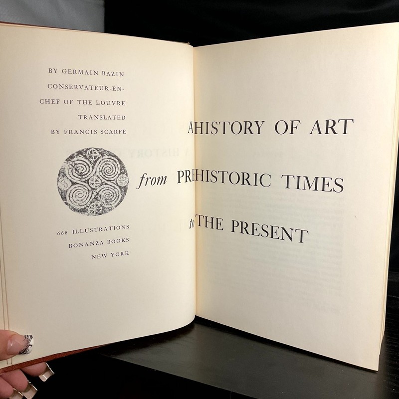 A History of Art Germain Bazin Bonanza Books 1959 Illustrated Color Plates gallery