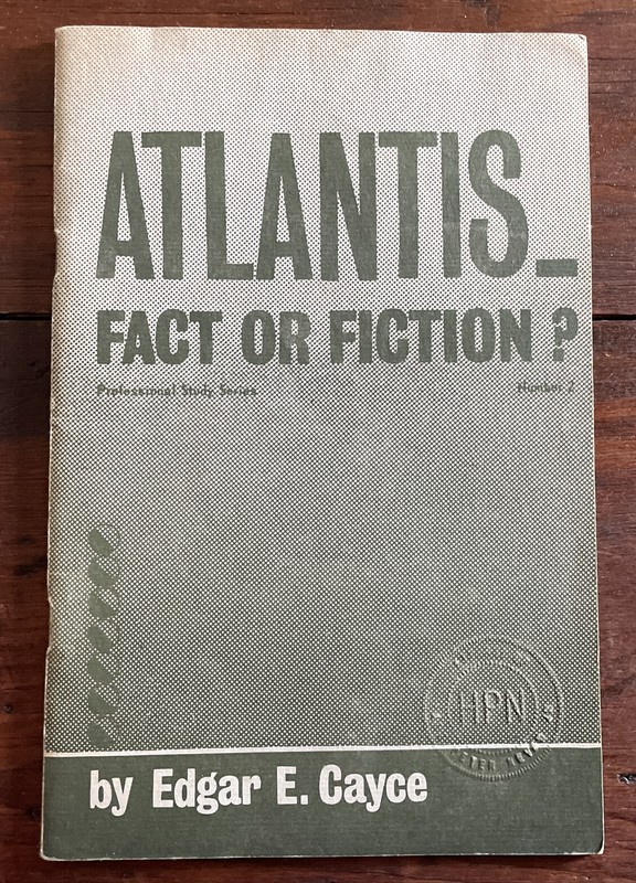 1962 ATLANTIS- FACT OR FICTION? EDGAR CAYCE NO. 2 A.R.E. PRESS HPN
