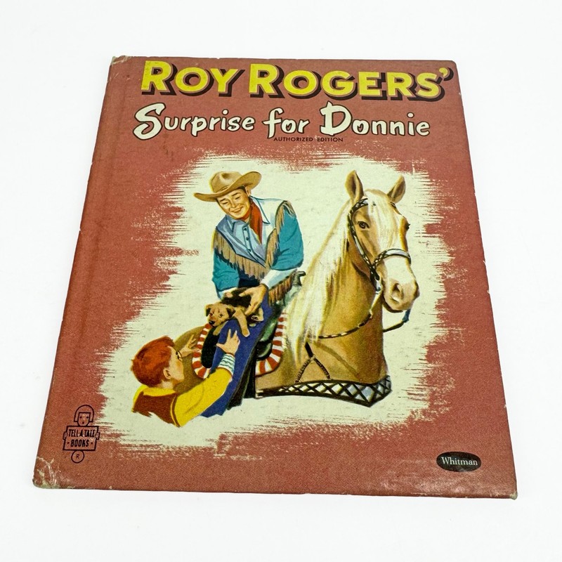 Roy Rogers Surprise for Donnie Tell-a-Tale Whitman Vintage 1950s gallery