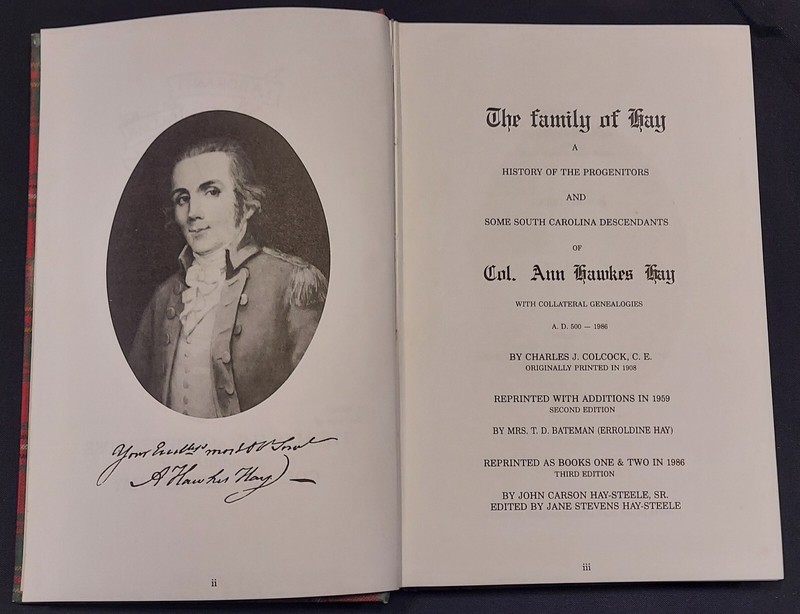 Family of Hay, HARDBOUND, 515pgs; indexed to over 3,500 descendents of Hay gallery