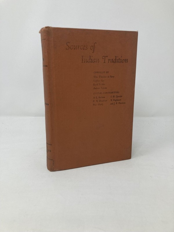 Sources of Indian Tradition by Wm Theodore de Bary First 1st Edition VG HC 1963