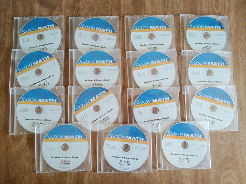 Saxon Math Course 3 Student Edition eBook – CD Grade 7 or 8 Middle School-Aged