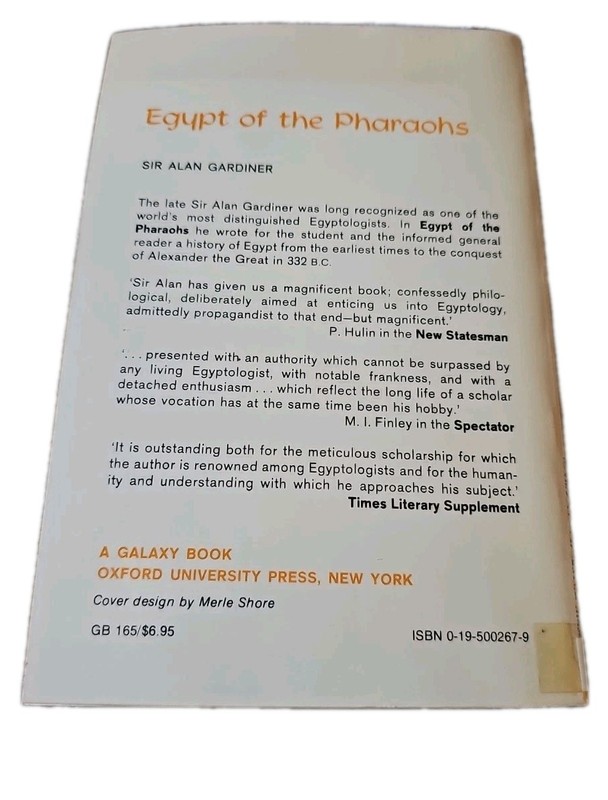 Egypt of the Pharaohs by Sir Alan Gardiner (1979) gallery