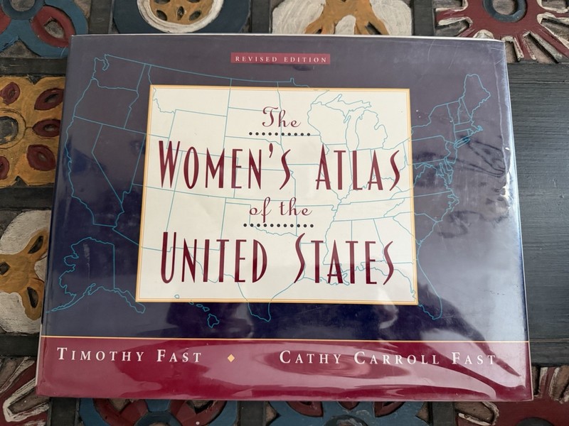 The Women’s Atlas of the United States Revised Edition 1995 HC Ex Library Maps