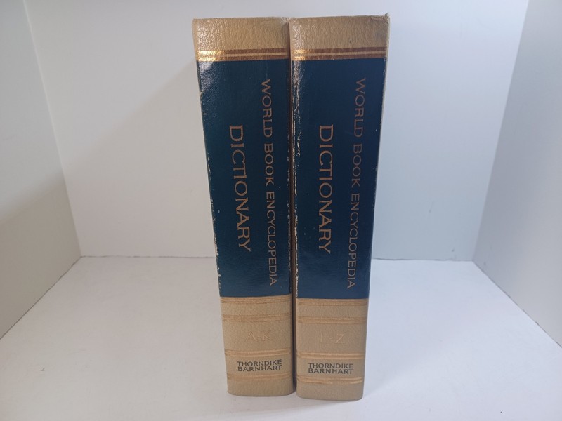 Vintage 1963 World Book Encyclopedia Dictionary Two Volume Set A-K / L-Z,