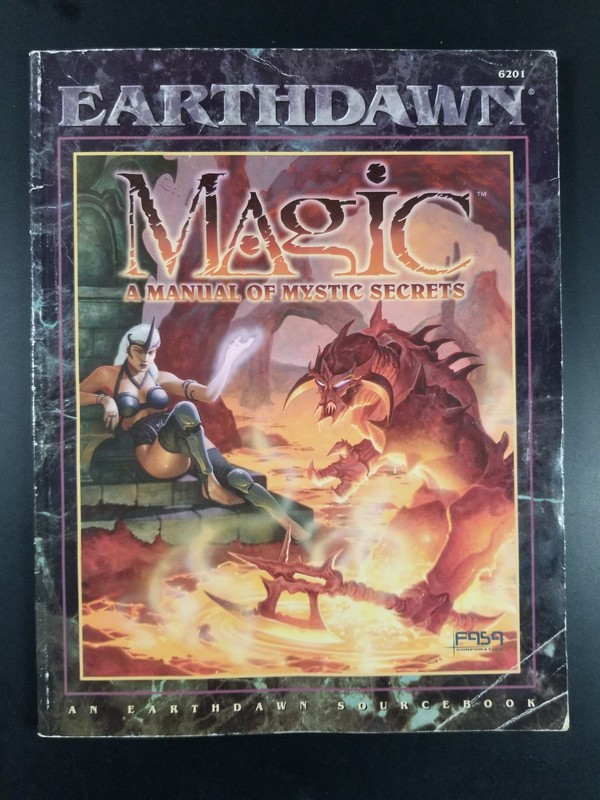 Earthdawn ~ Book Magic A Manual of Mystic Secrets Sourcebook 6201 ~ Damaged