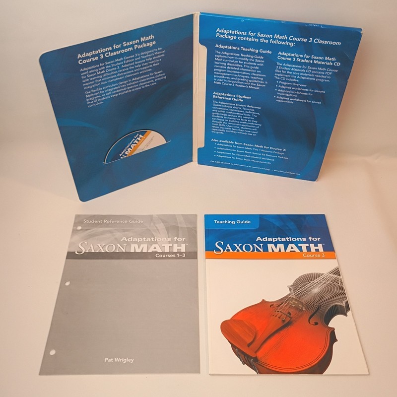 Adaptations for Saxon Math Course 3: Classroom Package, + Cd