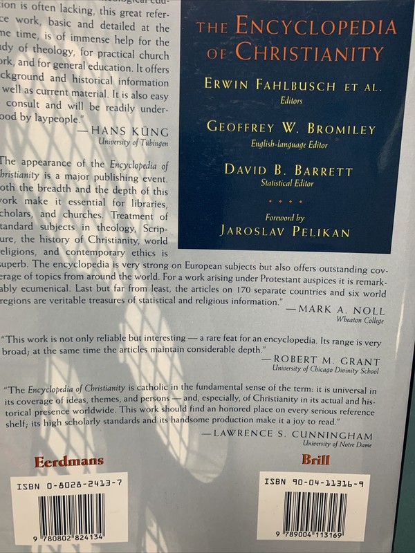 Encyclopedia of Christianity Vol. 1 : A-D Hardcover Erwin Fahlbusch gallery