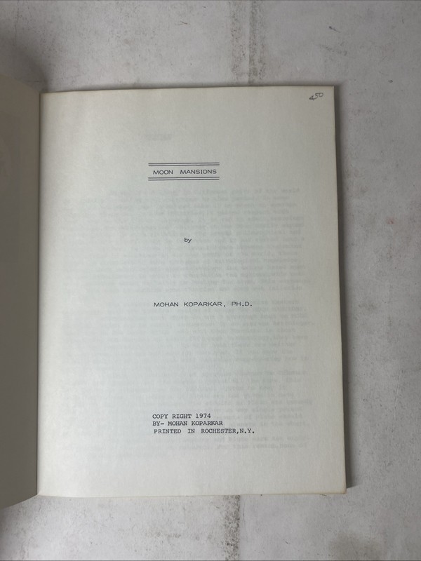 Moon Mansions by Mohan Koparkar PB 1974 gallery