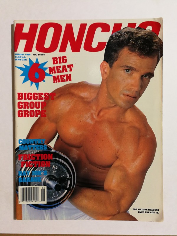 Vintage Honcho Magazine August 1989 Cliff Romano Gay Interest Playguy