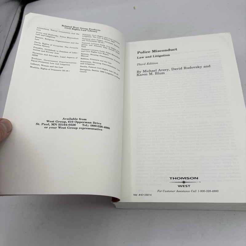 Police Misconduct Law and Litigation 2002 Nat Lawyer Guild Third Edition Vintage gallery