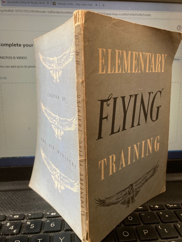ELEMENTARY FLYING TRAINING 1943 HMSO AIR MINISTRY WW2 WARTIME BOOK gallery