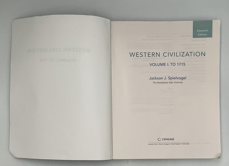 Western Civilization Vol I: To 1715 Jackson J. Spielvogel Cengage Paperback gallery