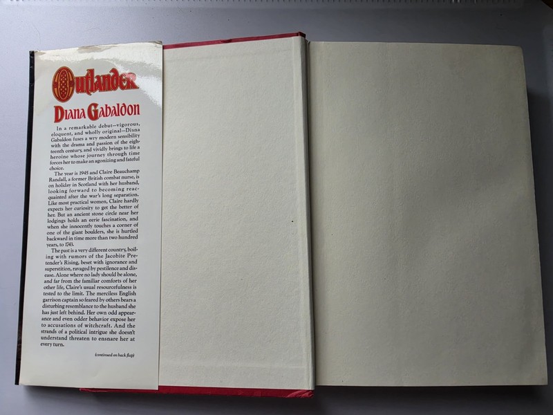 Outlander (Outlander Series) by Diana Gabaldon Hardcover 1991 Dust Jacket gallery