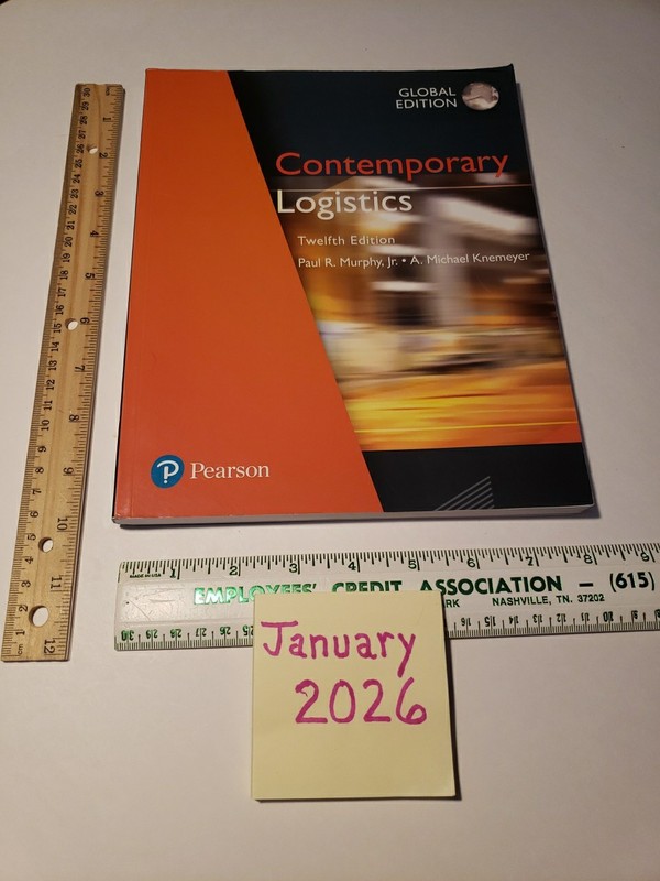 Contemporary Logistics@@ Global Edition -12th Ed PB Murphy, Paul SOLD AS IS