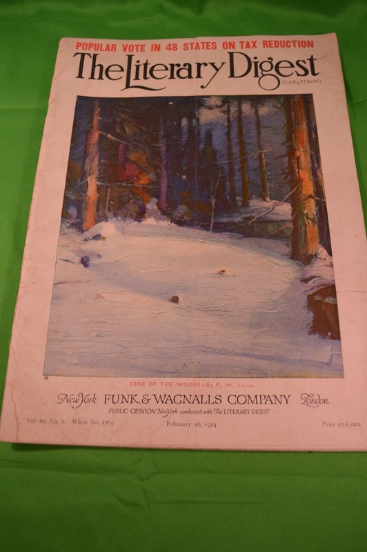 THE LITERARY DIGEST MAGAZINE,February 1924,Funk & Wagnalls Company,Old Ads