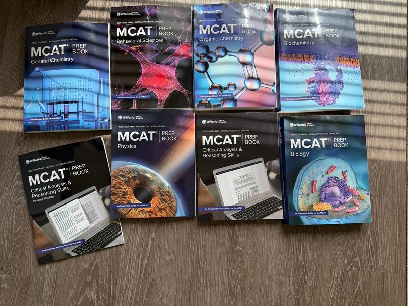 UWorld MCAT Prep Book Full Set 2025-2026