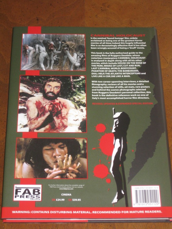 CANNIBAL HOLOCAUST~THE SAVAGE CINEMA OF RUGGERO DEODATO (SIGNED LIMITED ED) NEW! gallery