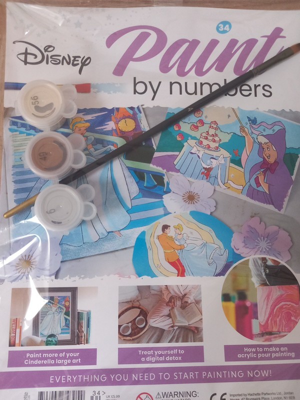 Paint By Numbers #34, Includes Acrylic Paint & Stitch Artworks, A Disney Joy