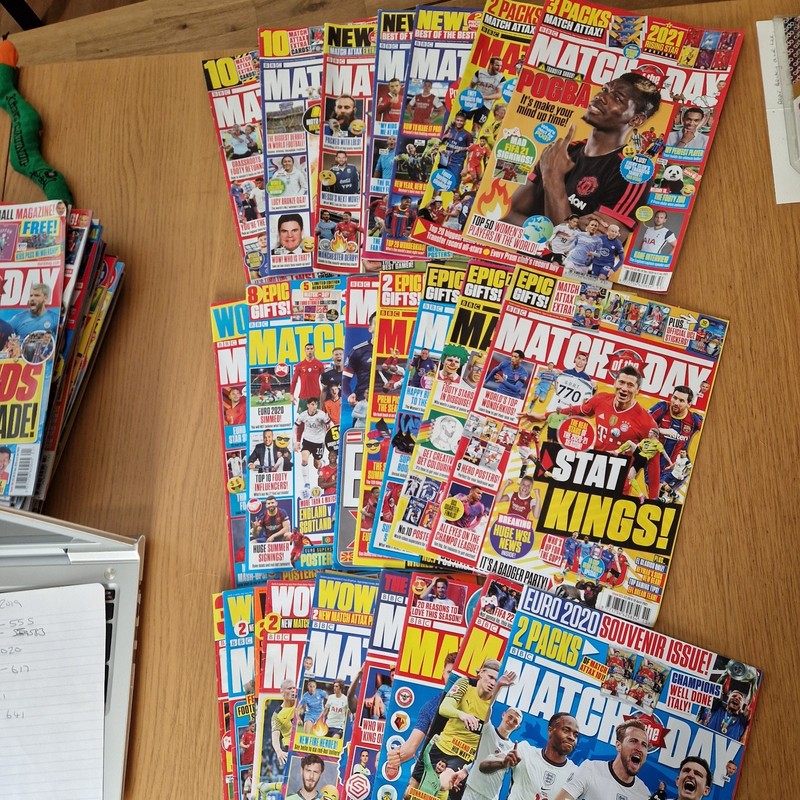 Match of the Day Magazines 2019, 2020 & 2021 – MULTI BUY