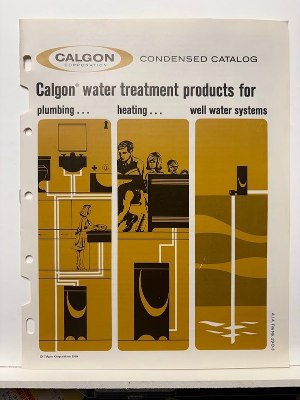Vtg Calgon Corp Catalog 1969 Water Treatment Chemicals Plumbing Well Water