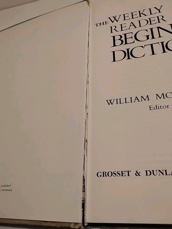 Vintage The Weekly Reader Beginning Dictionary, 1973, Illustrated Hardcover gallery