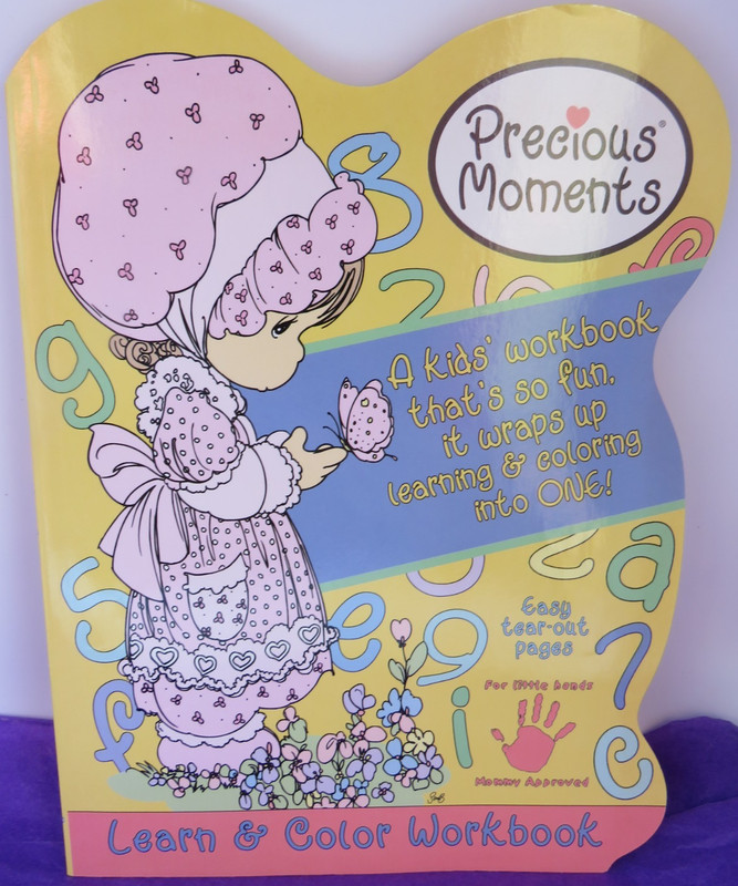 Precious Moments Learn and Coloring Book Workbook 2004 Complete, new, blank