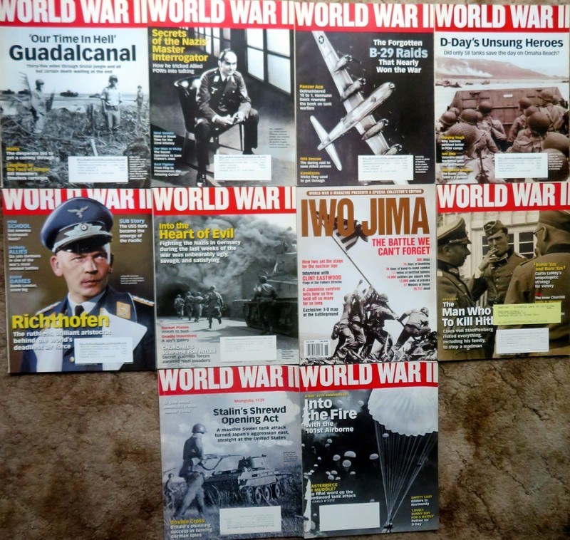 WORLD WAR II Magazine – Ten (10) Issues from 2008-2009