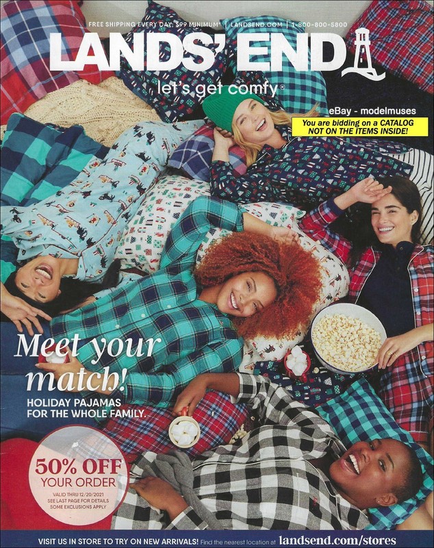 LANDS’ END Fashion & Accessories CATALOG Holiday 2021 – WOMEN MEN – 64 Pages