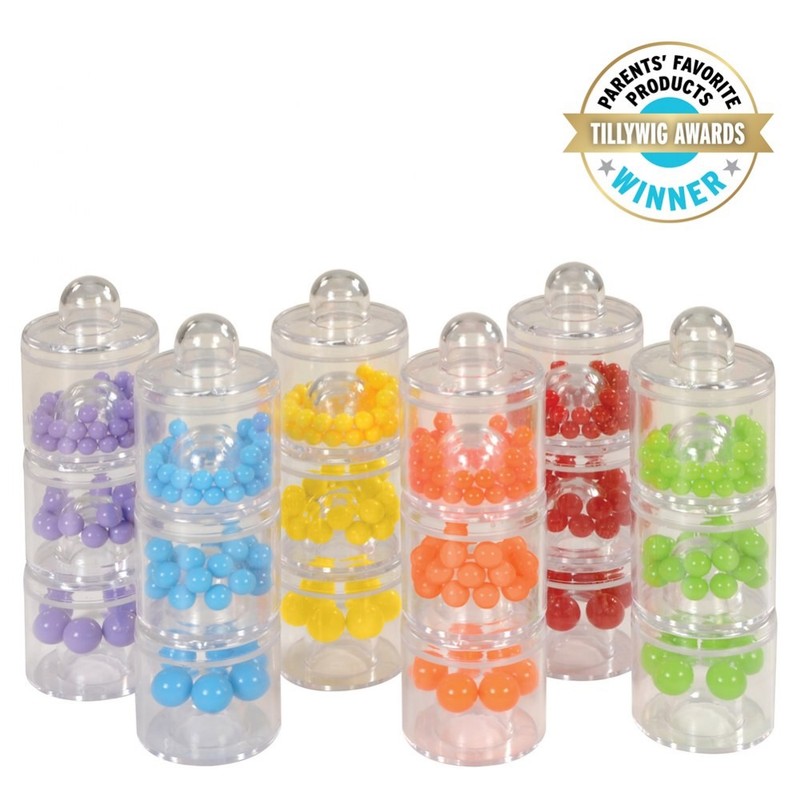 Kaplan Early Learning Sound and Sort Stackers – Set of 18