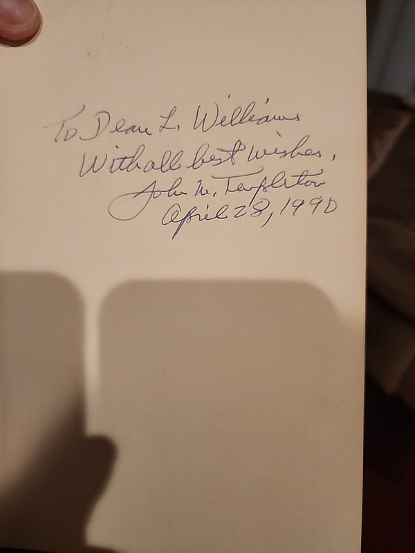 SIGNED The Templeton Plan Hardcover Book DJ 1st Edition SIGNED~JOHN M. TEMPLETON gallery