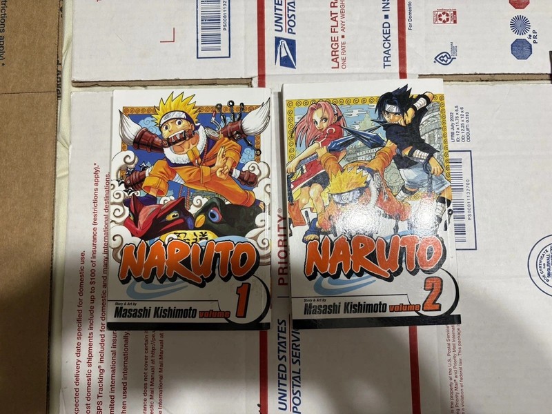 NARUTO Volume 1 And 2 Shonen Jump Manga Graphic Novel By Masashi Kishimoto