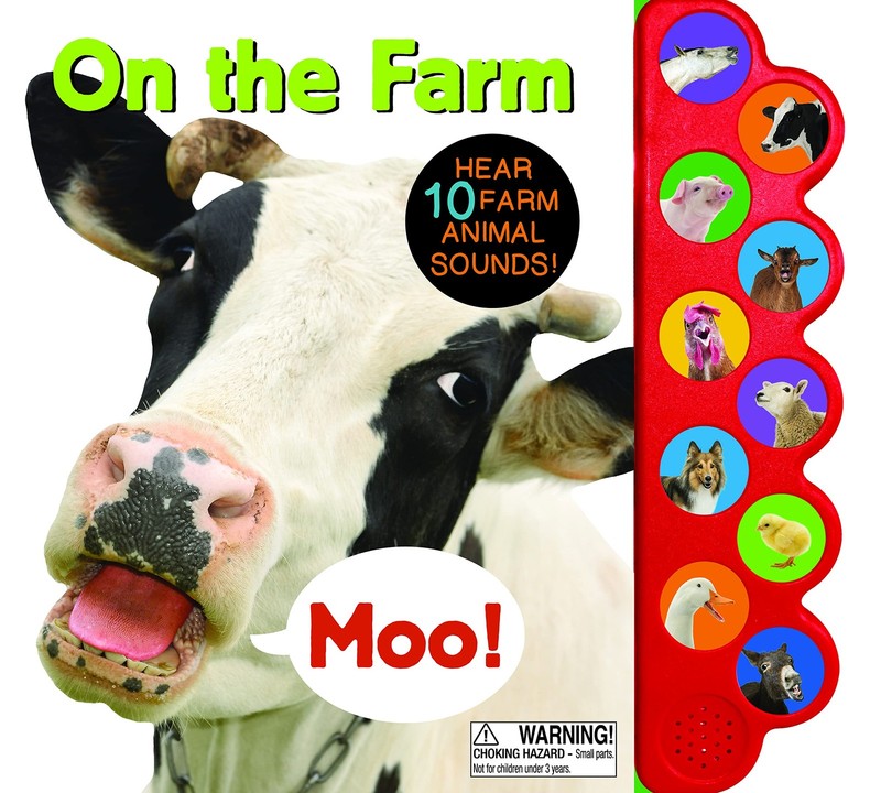On the Farm Sound Book-Hear 10 Farm Animal Sounds! (Flowerpot Press 10 Butto…