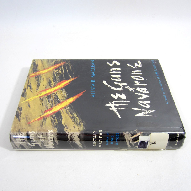 Alistair MacLean THE GUNS OF NAVARONE 1957 Doubleday Early Printing HCDJ Ex-Lib gallery