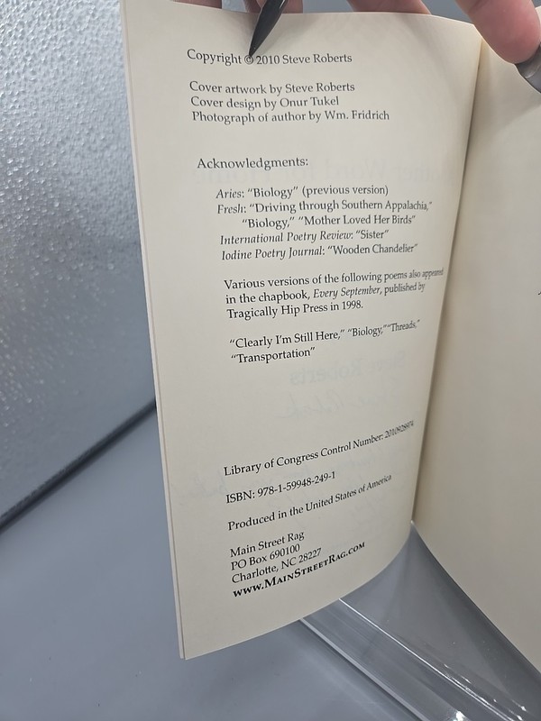 Another Word for Home Poems by Steve Roberts 2010 Signed gallery