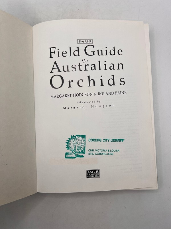 Angus & Robertson Field Guide To Australian Orchids Hardcover Book Botany gallery