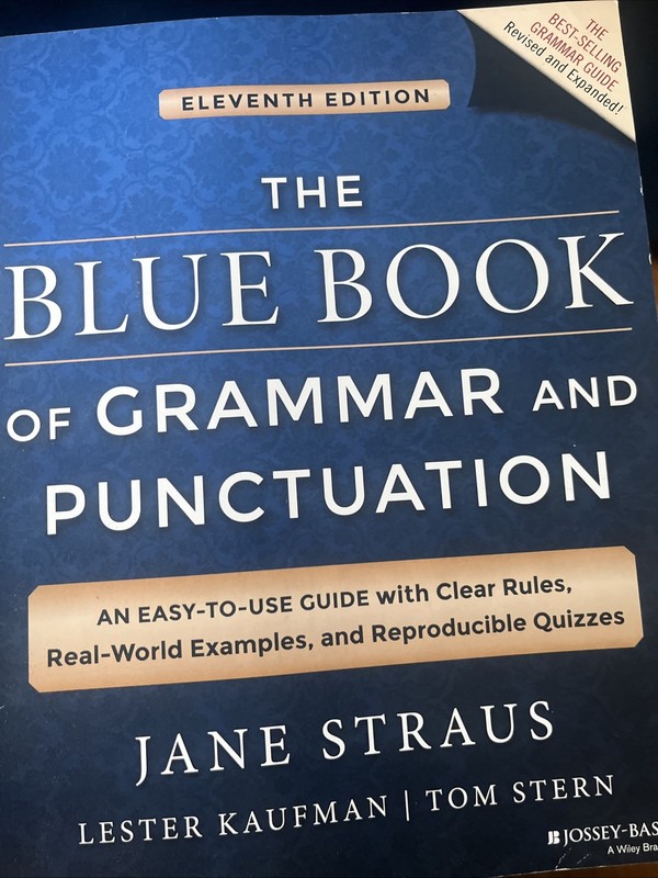 Blue Book of Grammar and Punctuation : An Easy-To-Use Guide with Clear Rules,…