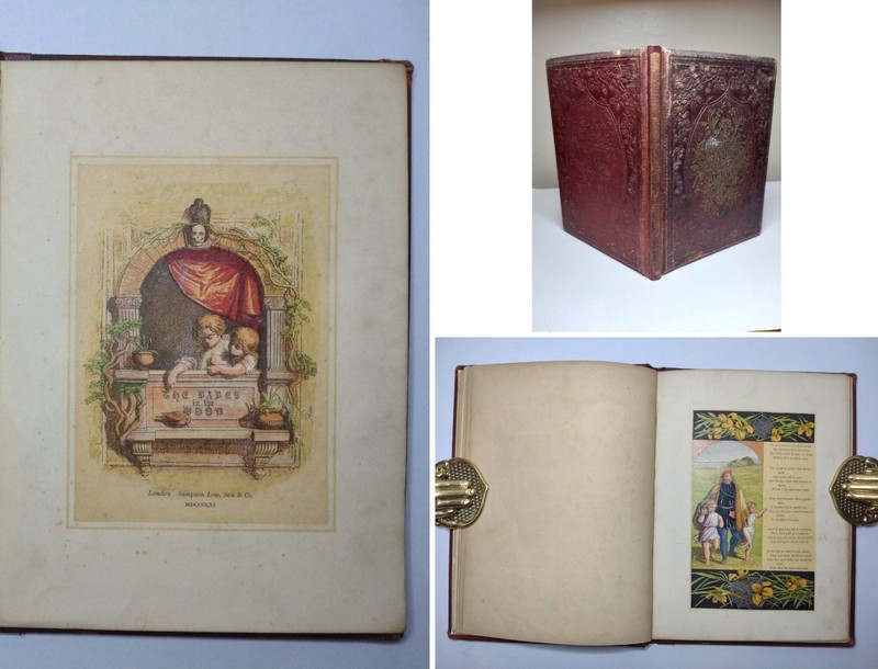 1861 THE BABES IN THE WOOD Victorian Colour Plate Children’s Book