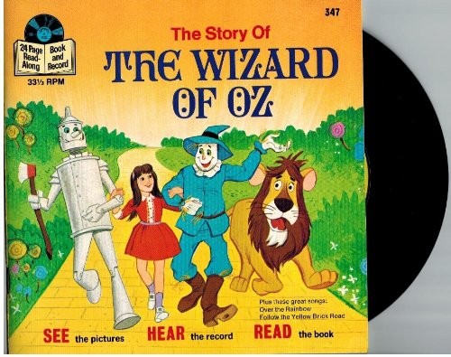 The Story of The Wizard of Oz – Book and 33-1/2 RPM Record (Disneyland Recor…