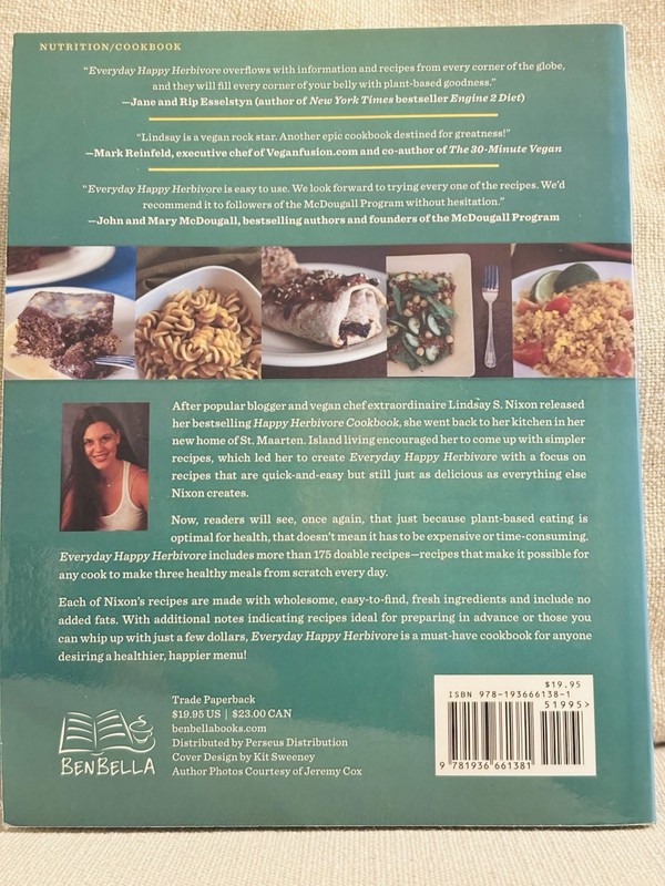 Everyday Happy Herbivore Lindsay S. Nixon Trade Paperback Vegan Cookbook 2011 gallery