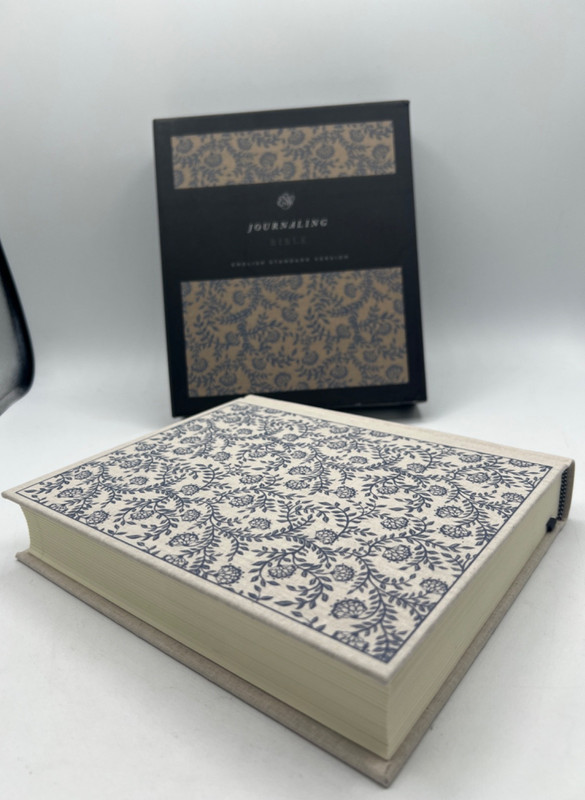 ESV Journaling Bible Cloth Over Board Floral Design with Slipcase – GOOD