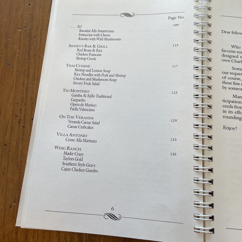 1990 CHARLOTTE’S BEST COOKBOOK Feast Senses Opera Carolina Recipes Restaurants gallery