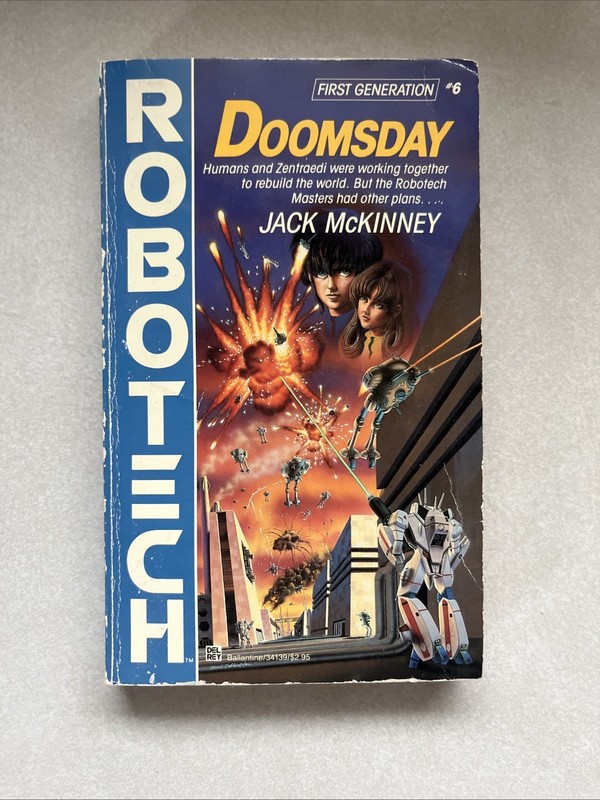 Robotech First Generation #6 Doomsday Jack McKinney paperback PB novel 1990 Pics