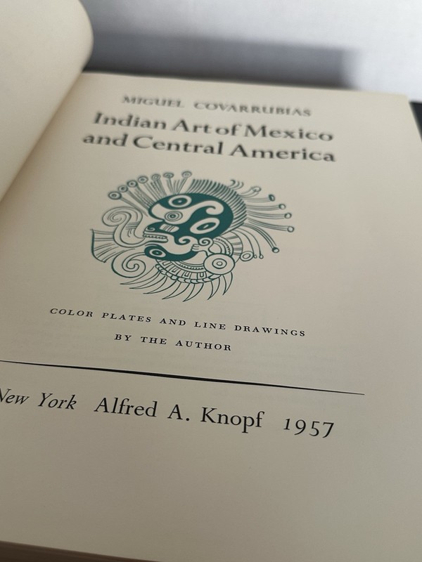 Indian Art of Mexico & Central America by Miguel Covarrubias, Book Vintage 1957 gallery