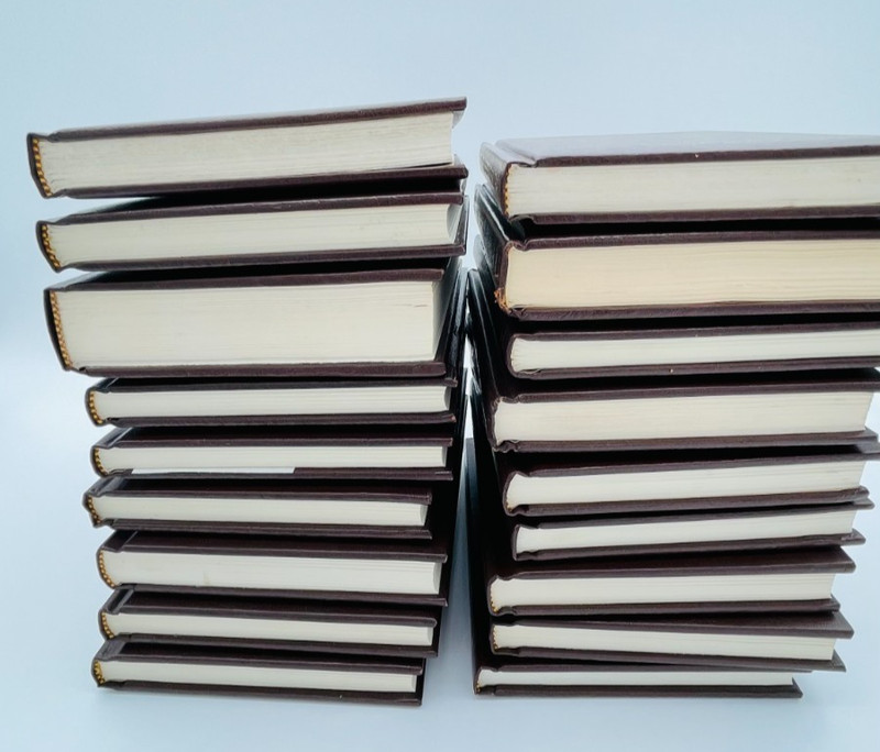 Louis L'Amour Collection Leatherette Hardcover Lot of 18 w/Louis Lamour Frontier gallery