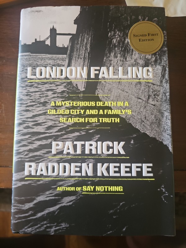 SIGNED London Falling A Mysterious Death Patrick Radden Keefe HB 2026 1st Ed