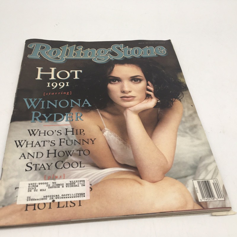 Rolling Stone Winona Ryder Cover Issue 604 May 16 1991 Magazine