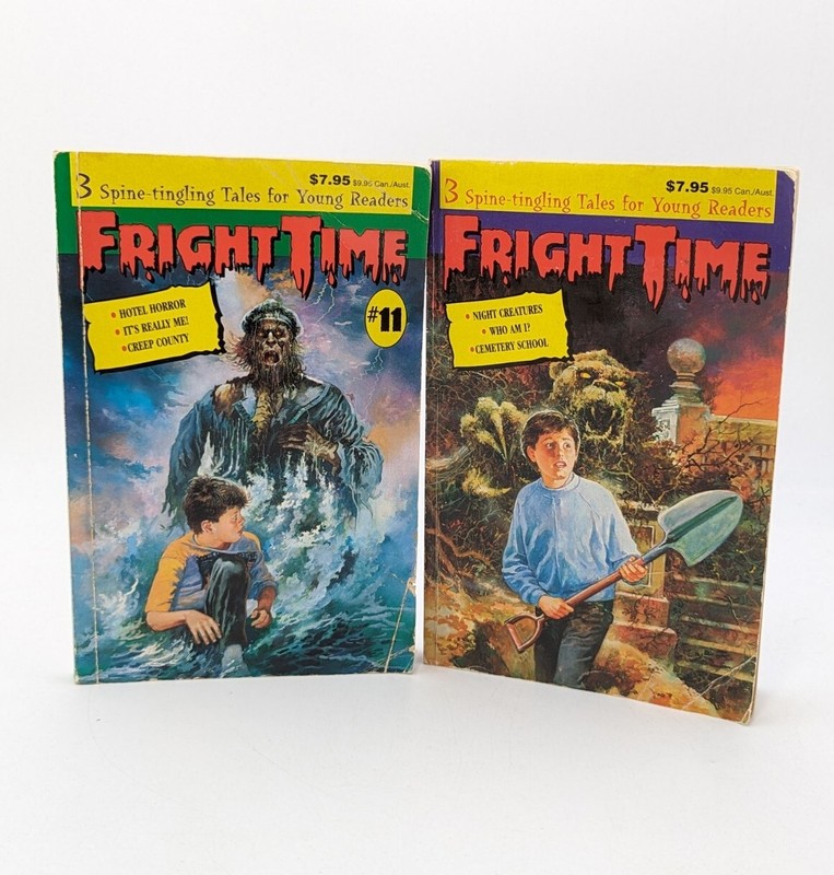 Fright Time Books Lot of 2 #11 #6 (3 Stories In Each Book)