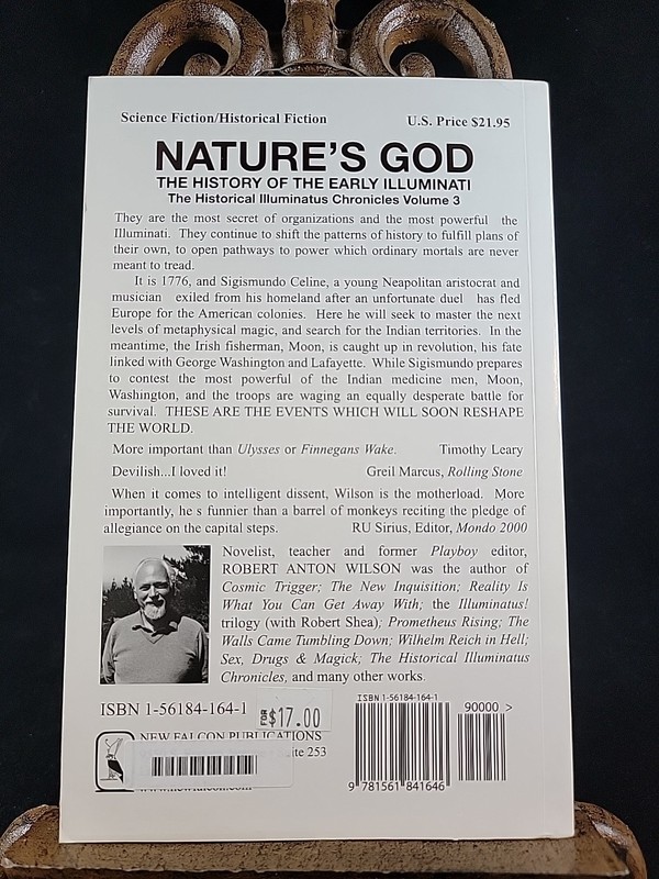 Historical Illuminatus 3 Nature's God by Robert Anton Wilson (1991, pb) 1st Ed. gallery